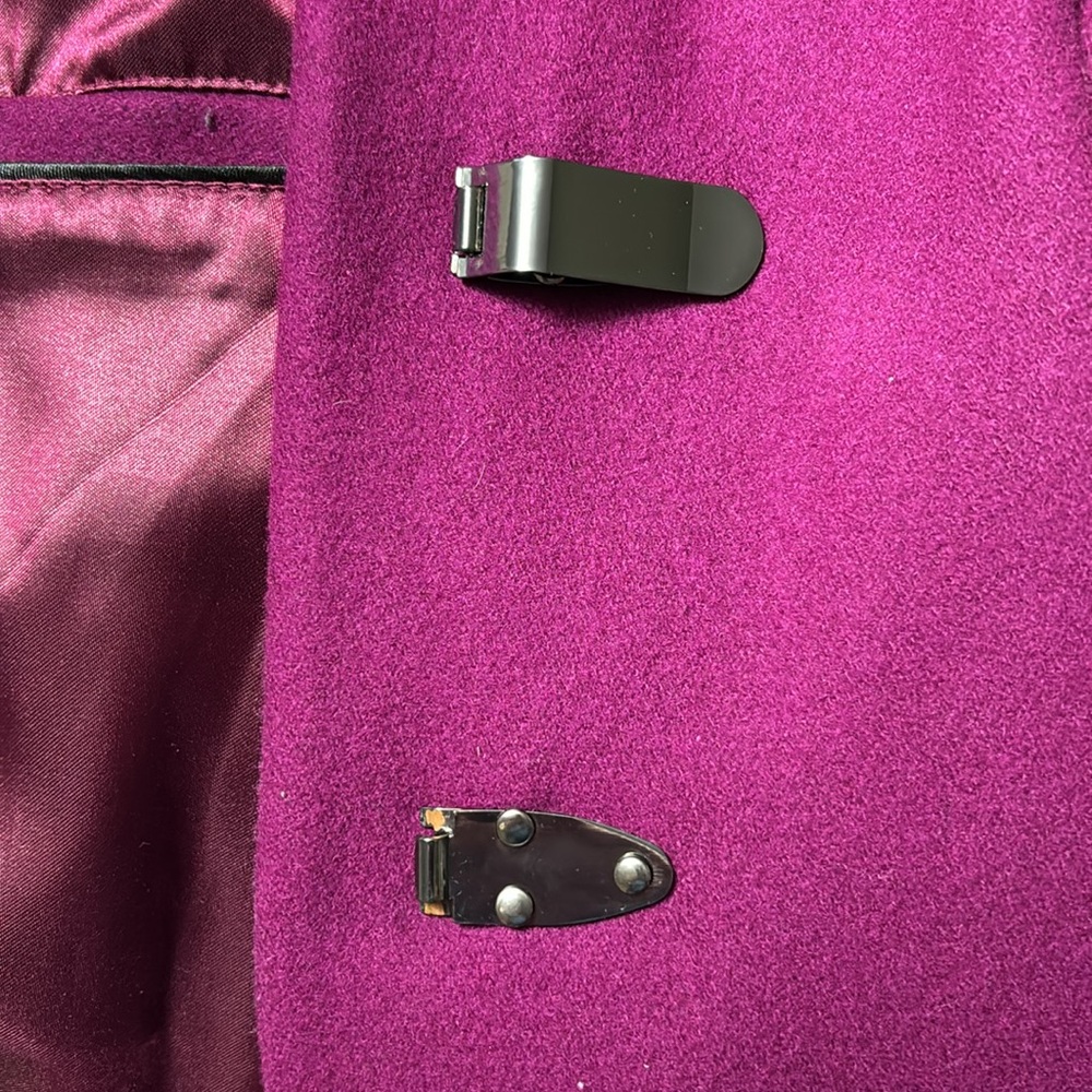 RW&Co Wool Coat Purple Size M - Picture 7 of 9